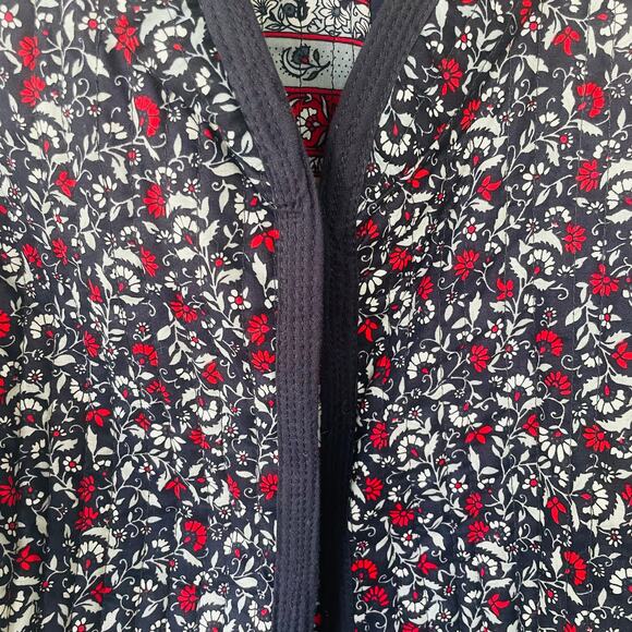 Quilted floral reversible open lite quilted jacket no label A+++ - Picture 8 of 10